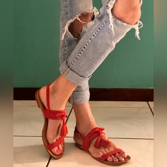 Kate Spade New York Carlita Suede Tassel Sandals, Women's Size 8 - Picture 13 of 13